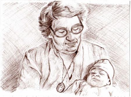 ARRIERE GRAND MERE ET SA PETITE PETITE FILLE